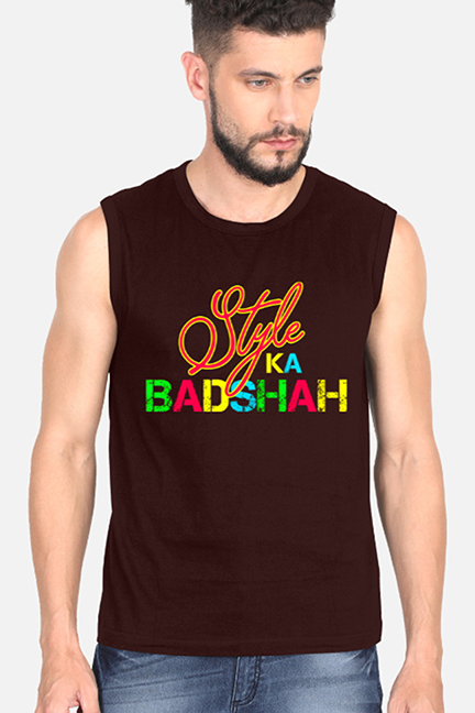 Style Ka Badshah Sleeveless T-Shirt