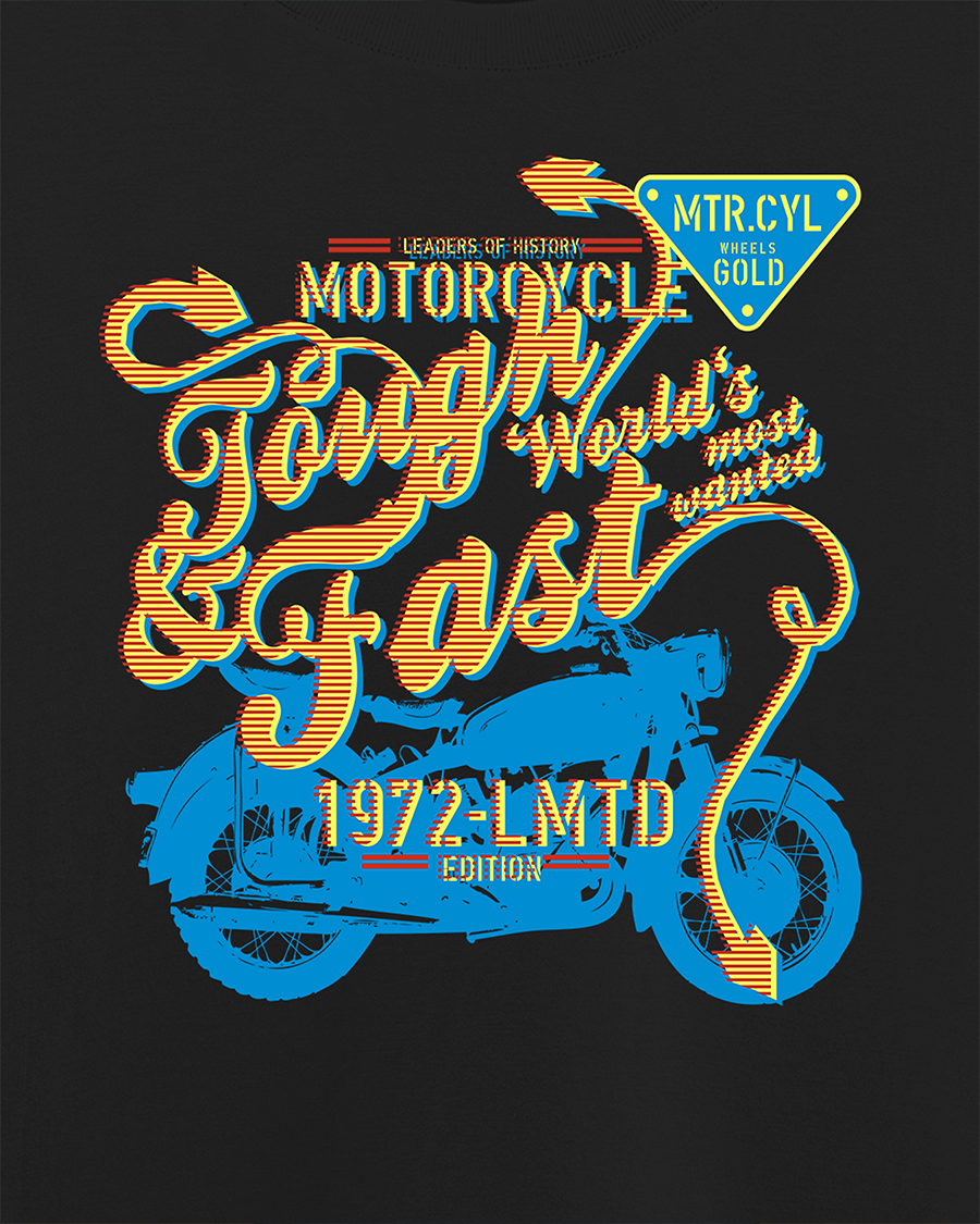Tough n Fast Black T-Shirt