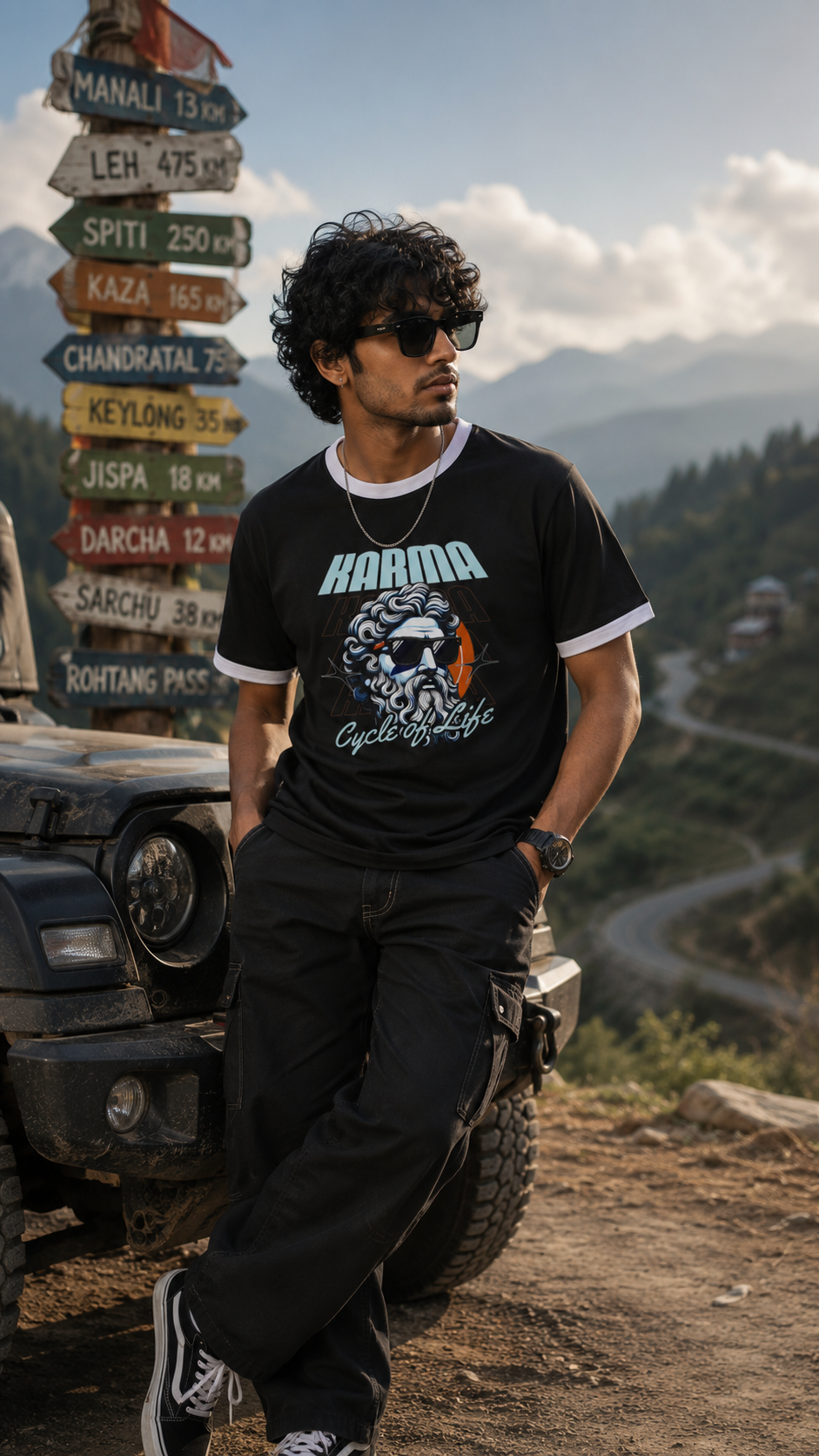 Karma Unisex Ringer T-Shirt