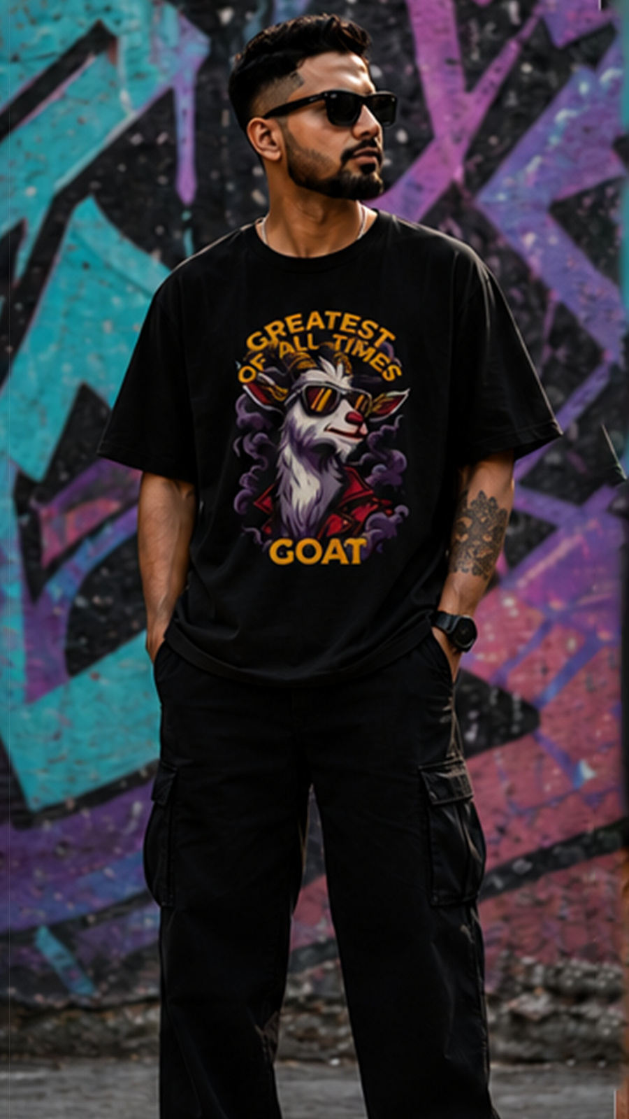GOAT Unisex Oversized T-Shirt