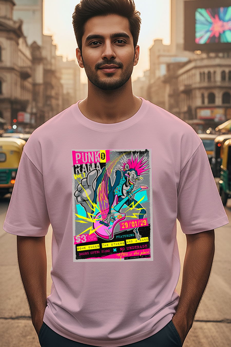 Punk o Rama Oversized T-Shirt
