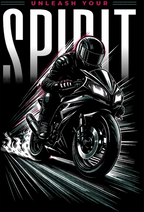 Spirit Unisex Biker T-Shirt
