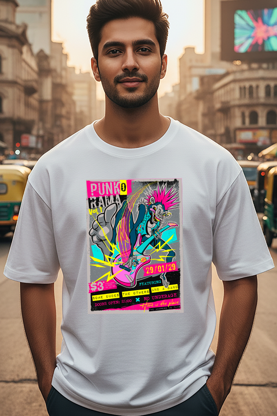Punk o Rama Oversized T-Shirt